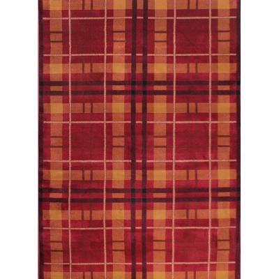 Red Tartan Rug 60 x 110